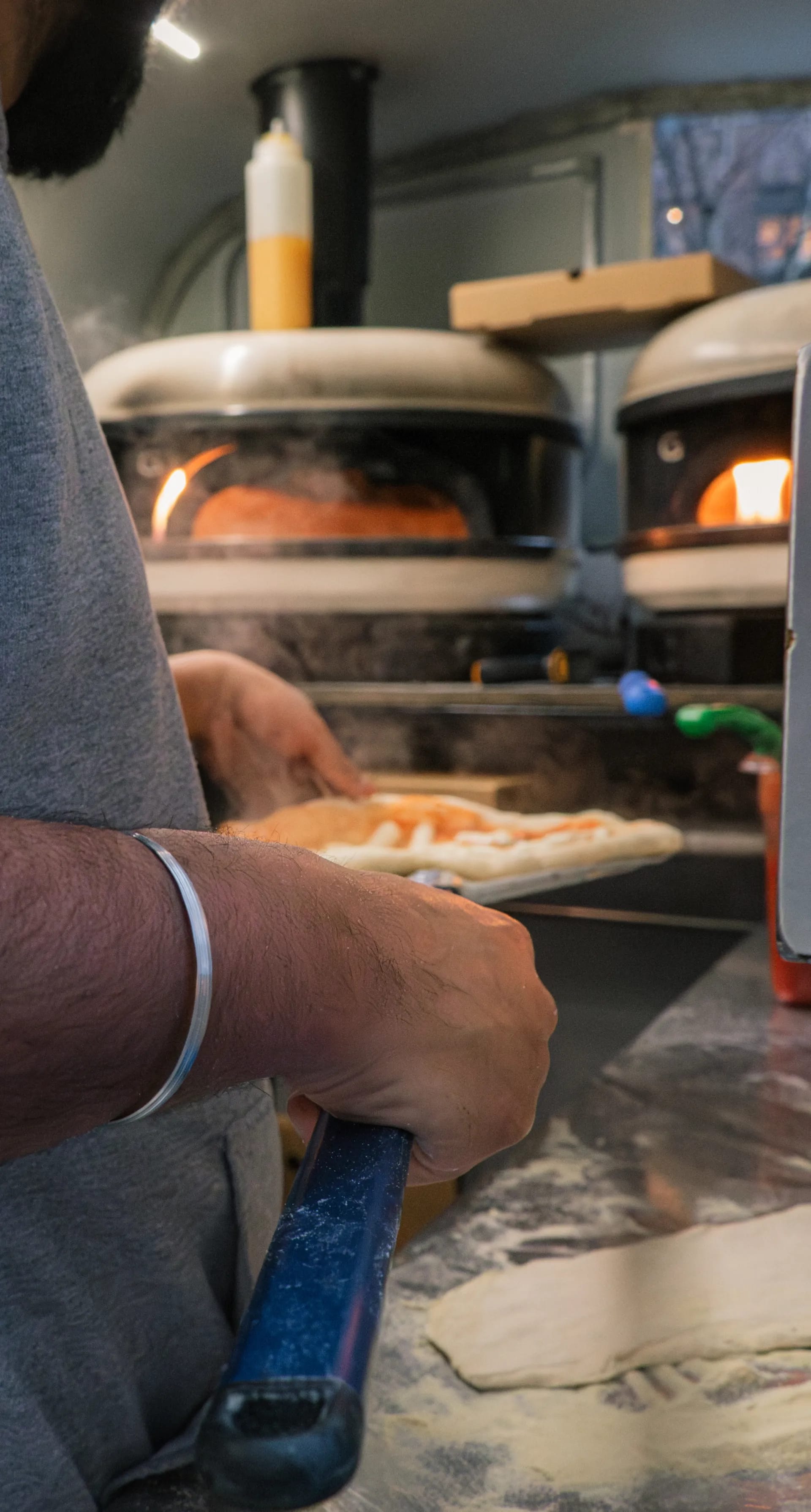 Fornoza pizza catering setup at a Reading event