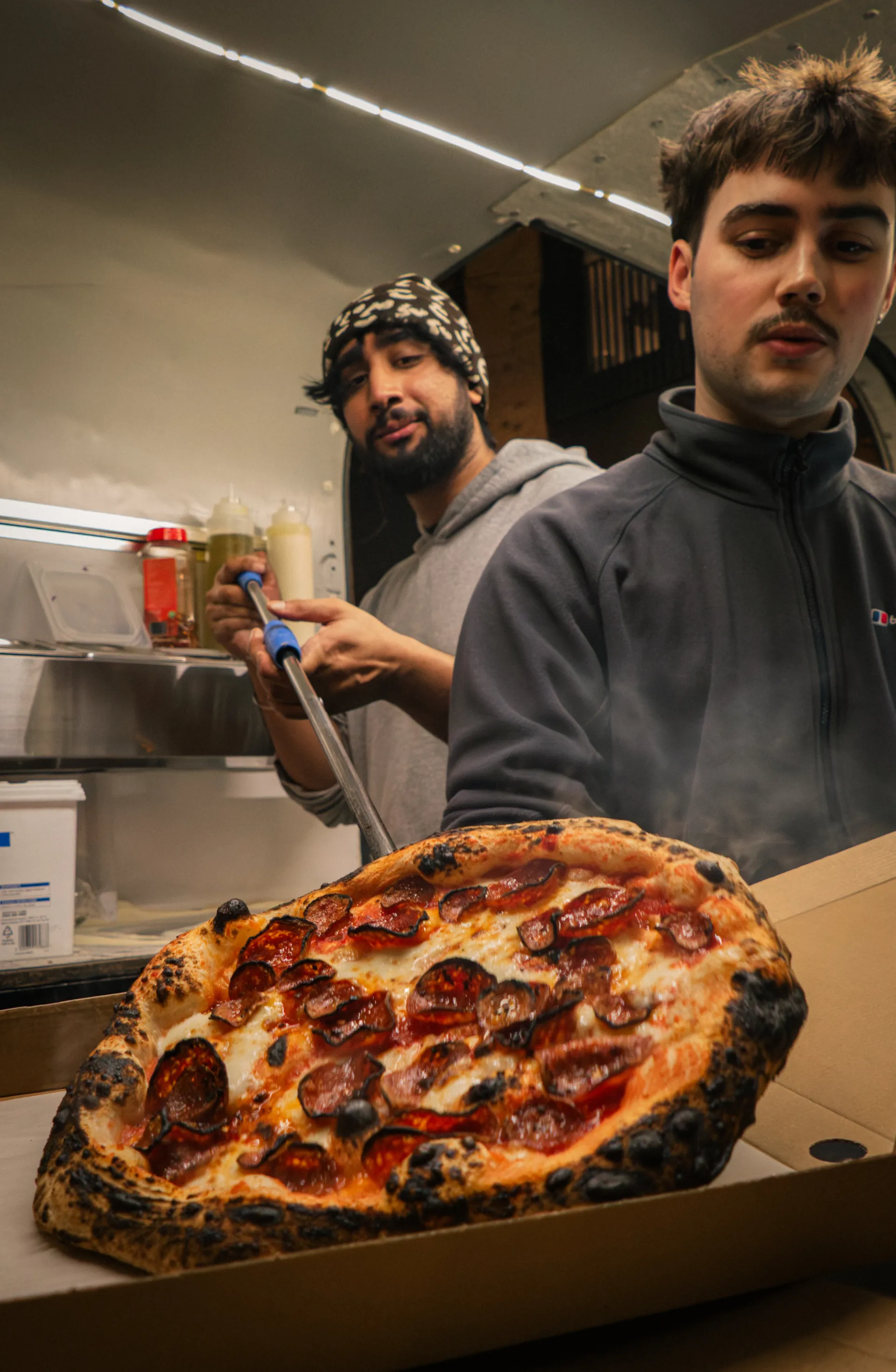 Fornoza pizza catering setup at a Twickenham event